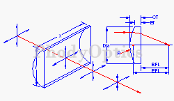 Plano-Convex Cylindrical Lens